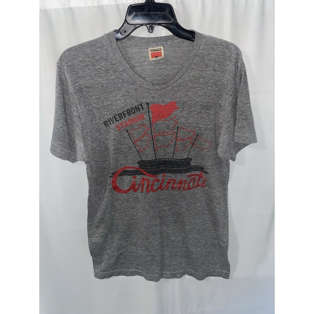 Homage Cincinnati Reds Riverfront Stadium T Shirt Medium